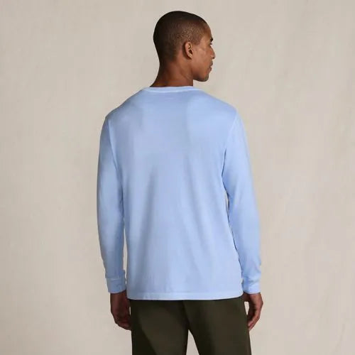 Mens Long Sleeve Pocket Sun Faded Super-T Tee
