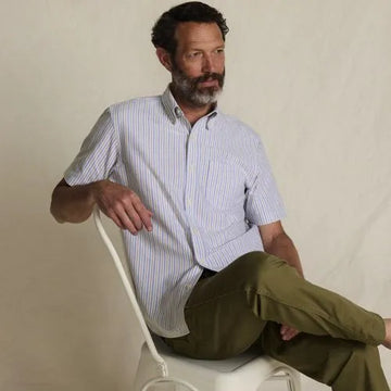 Men's Short Sleeve Sail Rigger Oxford Shirt