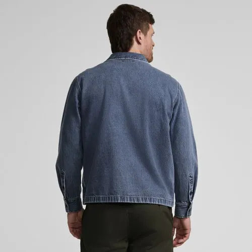 Men's Denim Utility Shirt Jacket