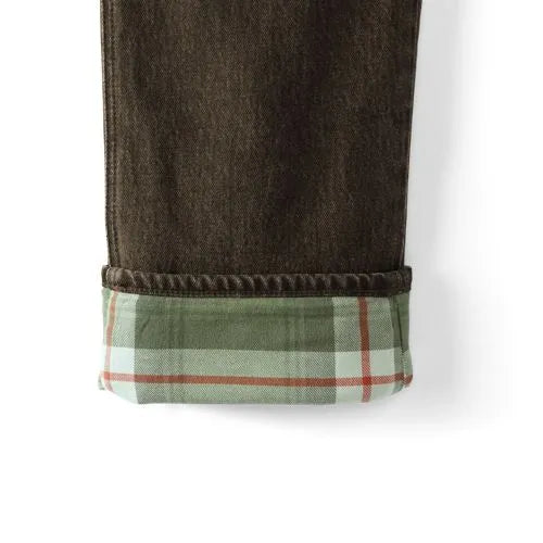 Men's Stretch Comfort Waist Easy Classic Fit Flannel Lined Jean