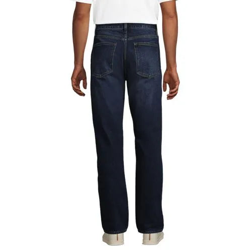 Men's Stretch Comfort Waist Easy Classic Fit Flannel Lined Jean