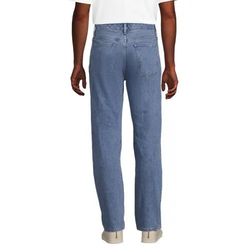 Men's Stretch Comfort Waist Easy Classic Fit Flannel Lined Jean