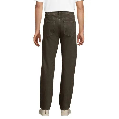 Men's Stretch Comfort Waist Easy Classic Fit Flannel Lined Jean