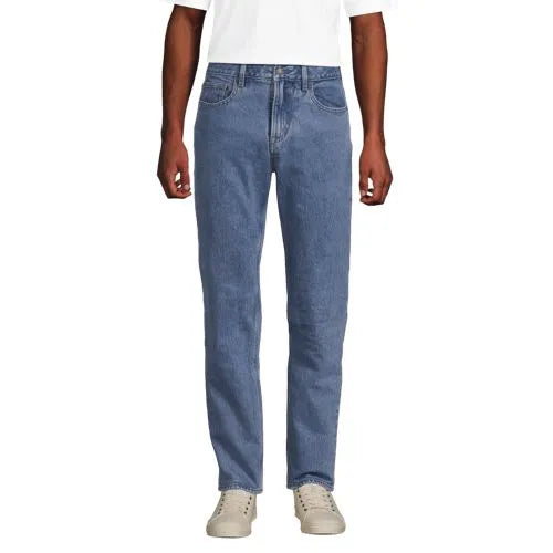 Men's Stretch Comfort Waist Easy Classic Fit Flannel Lined Jean