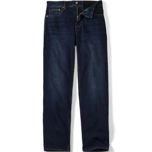 Men's Stretch Comfort Waist Easy Classic Fit Flannel Lined Jean