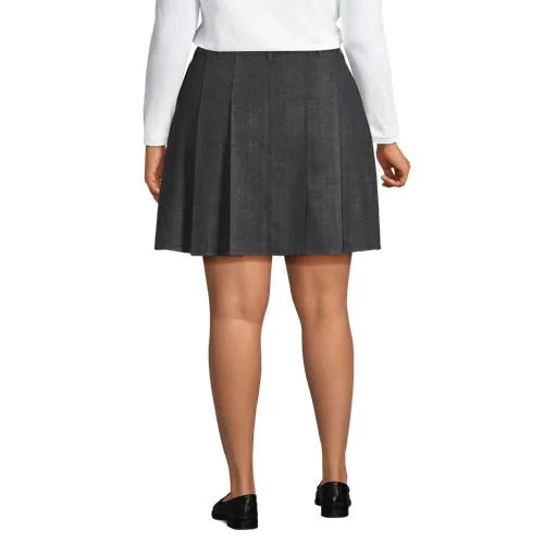 Women's Brushed Flannel Pleated Mini Skirt