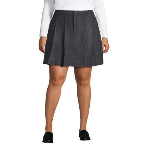 Women's Brushed Flannel Pleated Mini Skirt