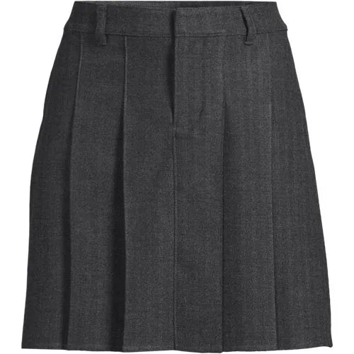 Women's Brushed Flannel Pleated Mini Skirt