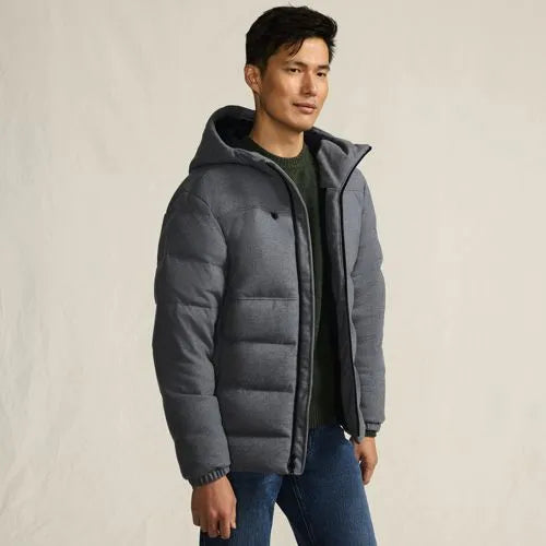 Men's Brushed Heritage Max 600 Down Puffer Hooded Jacket