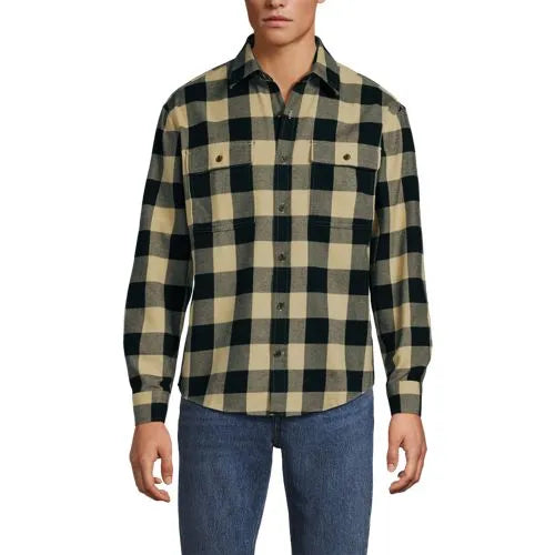 Men's Long Sleeve RainDefense Flannel Shirt