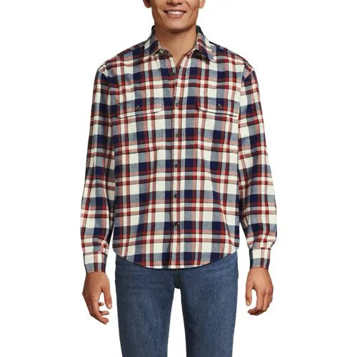 Men's Long Sleeve RainDefense Flannel Shirt