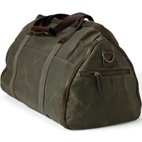 Waxed Canvas Convertible Garment Duffle