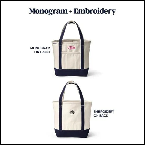 Medium Denim Open Top Tote Bag