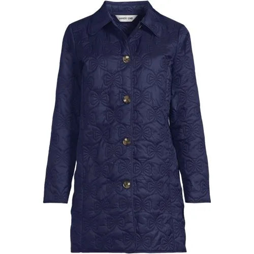 Women's Bow Quilted Insulated Coat
