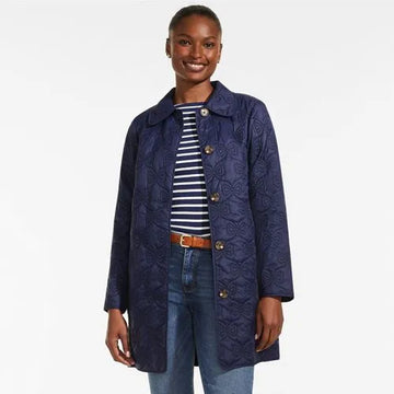 Women's Bow Quilted Insulated Coat
