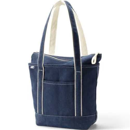 Medium Denim Open Top Tote Bag