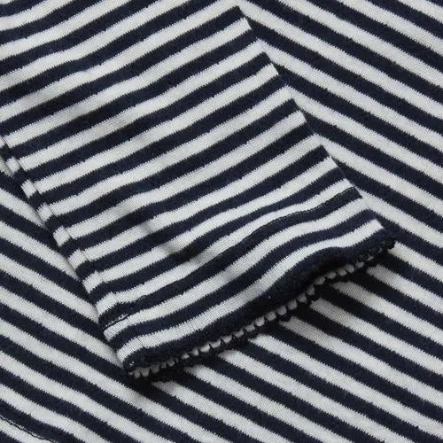 Girls Long Sleeve Pointelle Knit Shirt
