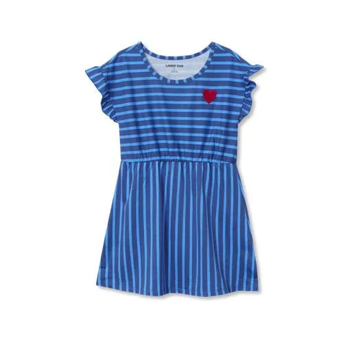 Girls Short Sleeve Gathered Waist Tunic Top