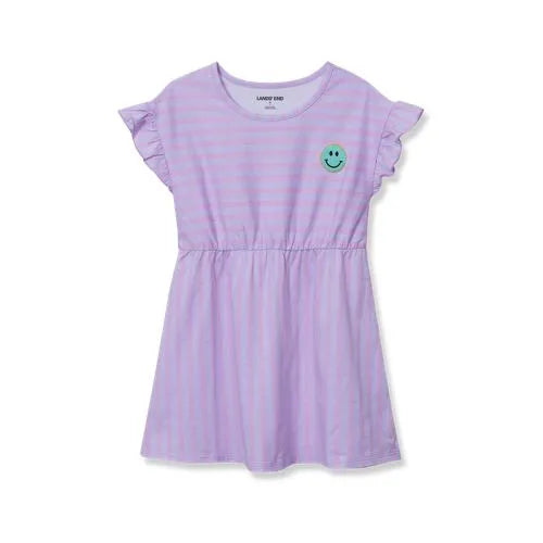 Girls Short Sleeve Gathered Waist Tunic Top