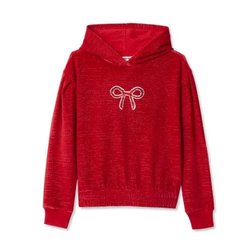 Girls Velour Hoodie Sweatshirt