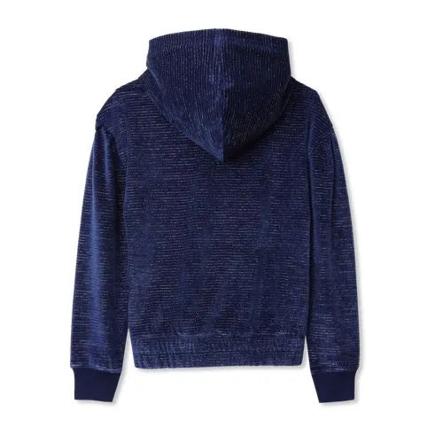 Girls Velour Hoodie Sweatshirt