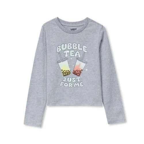 Girls Long Sleeve Graphic Meet and Greet Tee