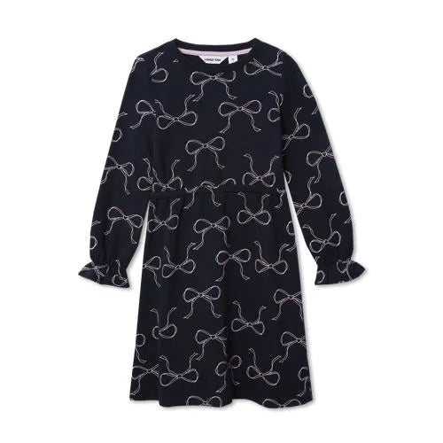 Girls Long Sleeve French Terry Knit Dress