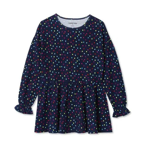 Girls Long Sleeve Ruffle Tunic Top