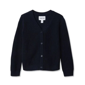 Girls Button Front Knit Cardigan