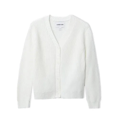 Girls Button Front Knit Cardigan