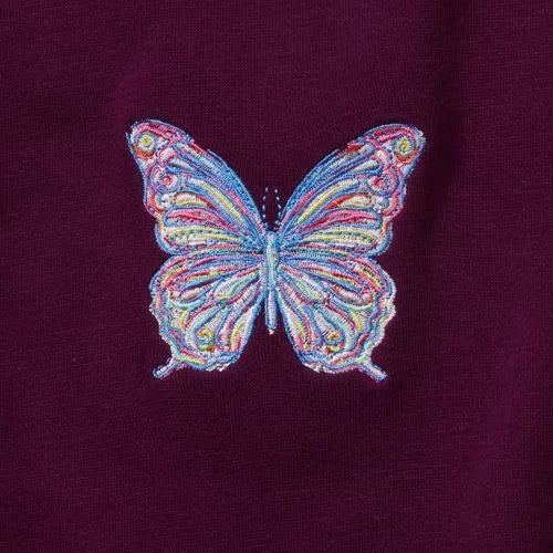Girls Crew Neck Embroidered Sweatshirt