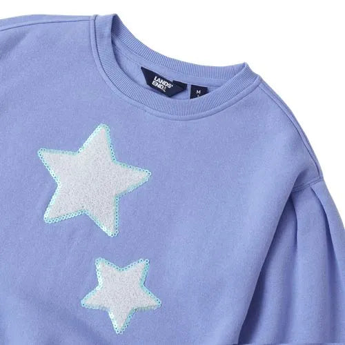 Girls Crew Neck Embroidered Sweatshirt
