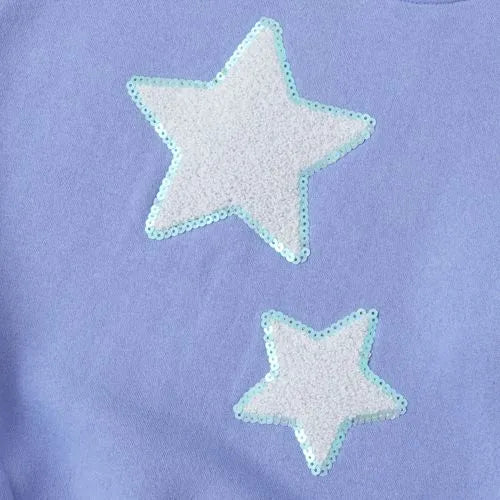 Girls Crew Neck Embroidered Sweatshirt