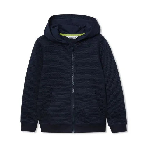 Boys Texture Knit Zip Up Hoodie