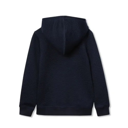Boys Texture Knit Zip Up Hoodie