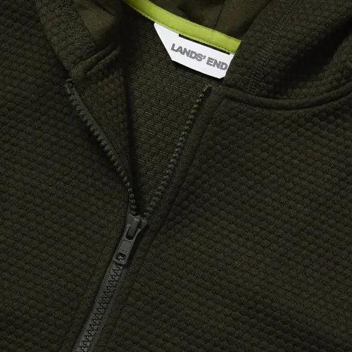 Boys Texture Knit Zip Up Hoodie