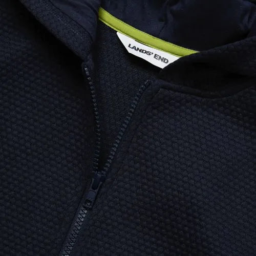 Boys Texture Knit Zip Up Hoodie