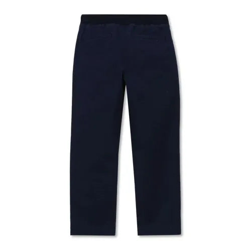 Boys Stretch Soft Rib Waist Iron Knee Pull On Pants