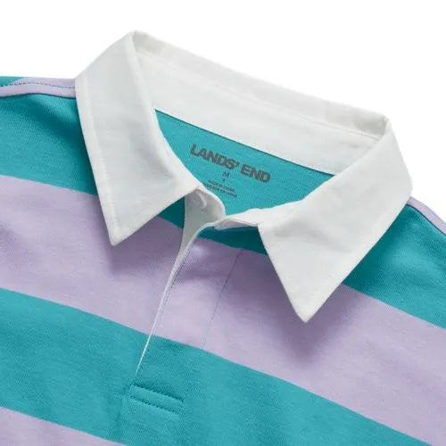 Girls Long Sleeve Stripe Rugby Shirt