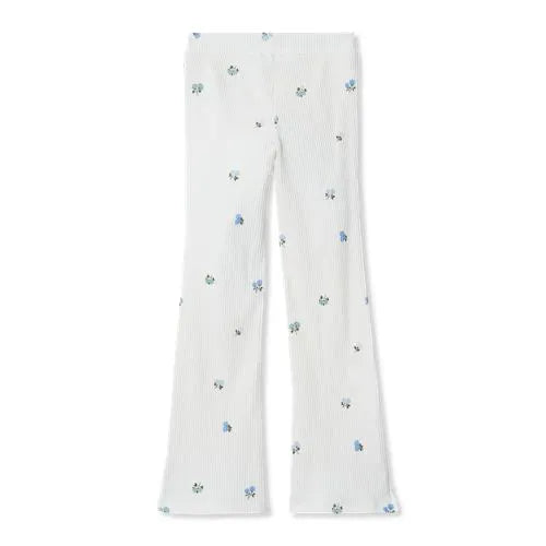 Girls Ribbed Flare Leggings