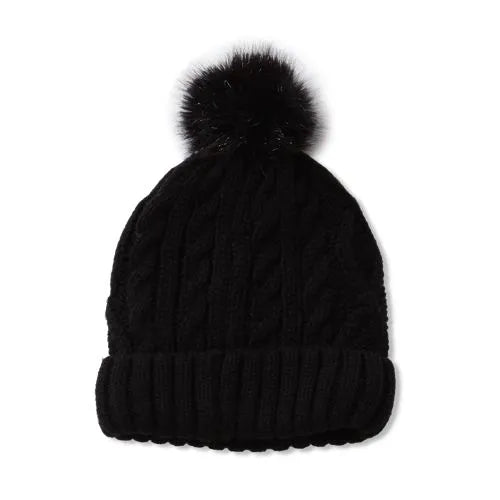 Kids Fleece Lined Pom Hat