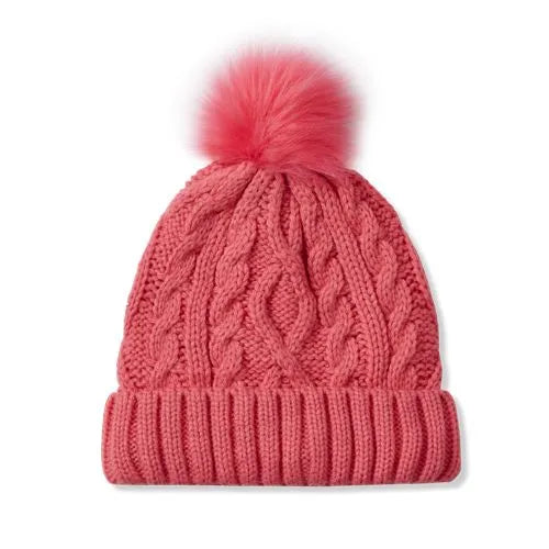 Kids Fleece Lined Pom Hat