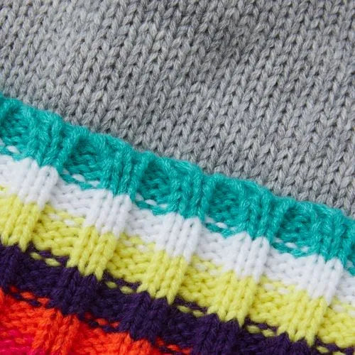 Kids Fleece Lined Pom Hat