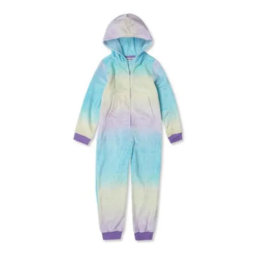 Kids Hooded Plush Onesie