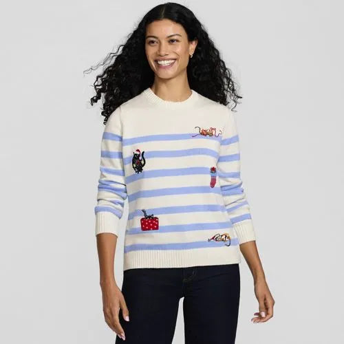 Women's Drifter Modern Jacquard Crew Neck Sweater