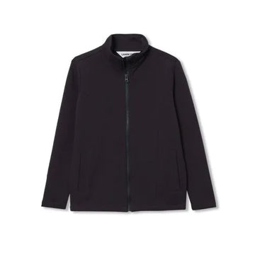 Boys Long Sleeve Knit Full Zip Mock Neck Sweatshirt