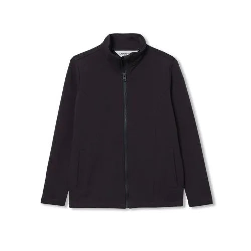 Boys Long Sleeve Knit Full Zip Mock Neck Sweatshirt