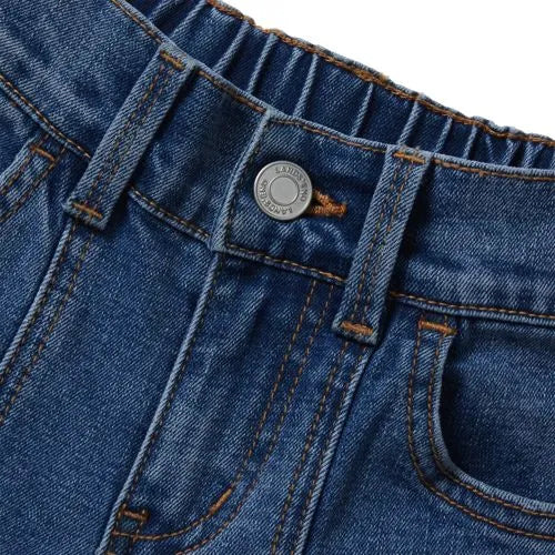 Girls Denim Cargo Wide Leg Jeans