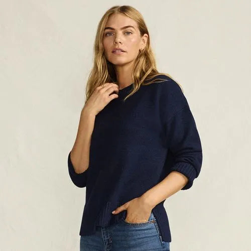 Women's Ultrasoft Crew Neck Hi Low Hem Tunic Sweater