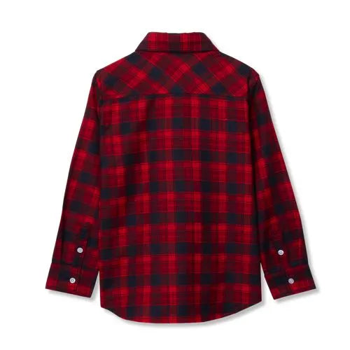 Boys Long Sleeve Poplin Shirt